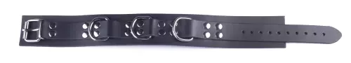 Halsband aus Leder Ultra Schwarz – 5/6