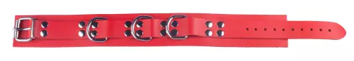 Halsband aus Leder Ultra Rot – 5/6