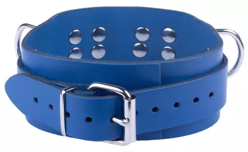 Halsband aus Leder Ultra Blau – 4/6