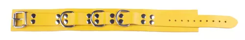 Halsband aus Leder Ultra Gelb – 5/6