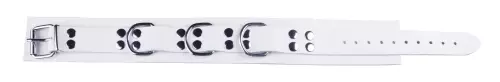 Halsband aus Leder Ultra Weiß – 5/6
