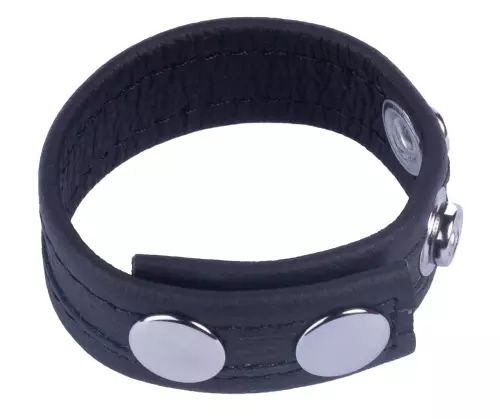 Cockring aus Leder Tippy Schwarz – 2/3