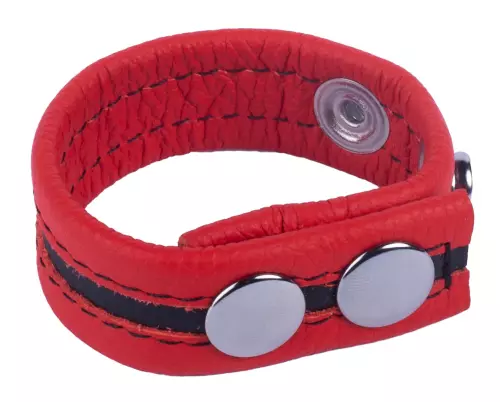 Cockring aus Leder Tippy Rot – 2/3