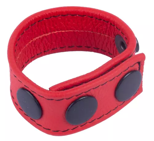 Cockring aus Leder Cocky Rot – 2/3
