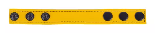 Cockring aus Leder Cocky Gelb – 3/3