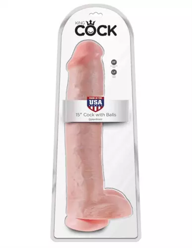 XL Dildo King Cock 34 x 8cm Flesh – 2/6