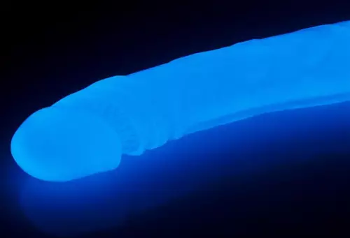 Doppeldildo phosphoreszierend Lumino 37 x 3.5cm – 3/5