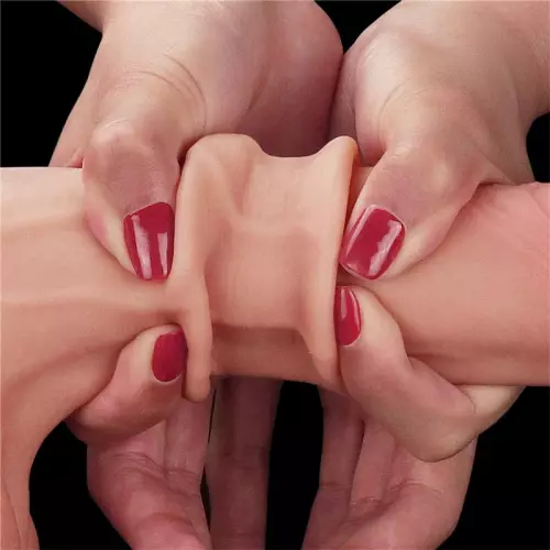 Realistischer Dildo Sliding Skin 16 x 4.5cm – 6/6