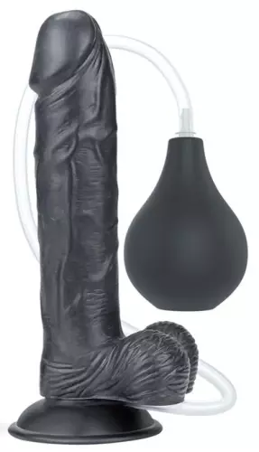 Ejakulierender Dildo Squirt 20 x 4.5cm Schwarz – 1/3