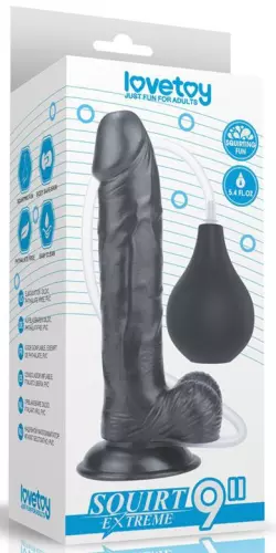 Ejakulierender Dildo Squirt 20 x 4.5cm Schwarz – 2/3