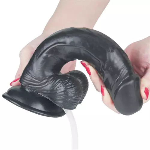 Ejakulierender Dildo Squirt 18 x 4.5cm Schwarz – 3/5