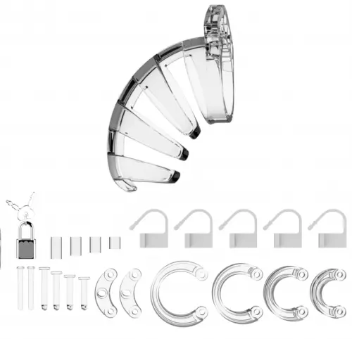 Keuschheitskäfig ManCage Modell 02 9 x 3.5cm Transparent – 3/4
