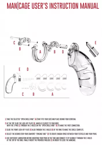 Keuschheitskäfig ManCage Modell 13 6.5 x 3.4cm Transparent – 6/6