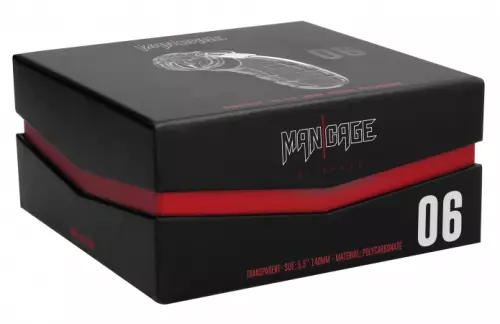 Keuschheitskäfig ManCage Modell 06 14 x 4.5cm Transparent – 2/4