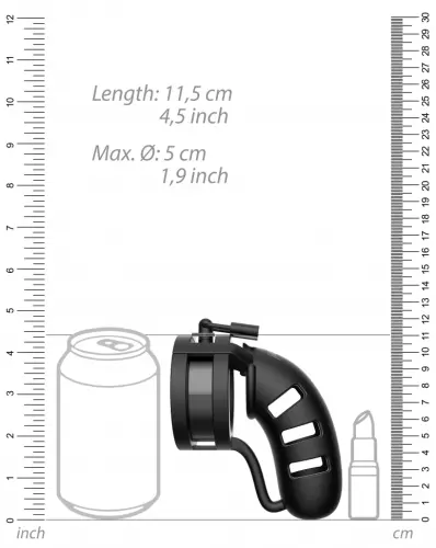 ManCage Silikonkeuschheitskäfig Modell 19 - 11.5 x 3.2cm – 3/5