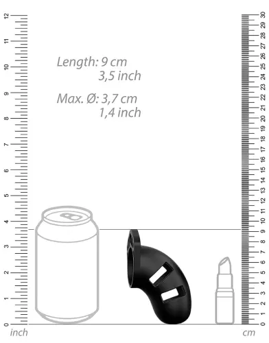 Keuschheitskäfig aus Silikon ManCage Modell 20 - 9 x 3.5cm – 3/6