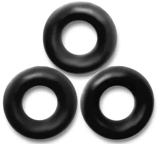 3er Set Fat Willy Cockringe Schwarz – 1/6