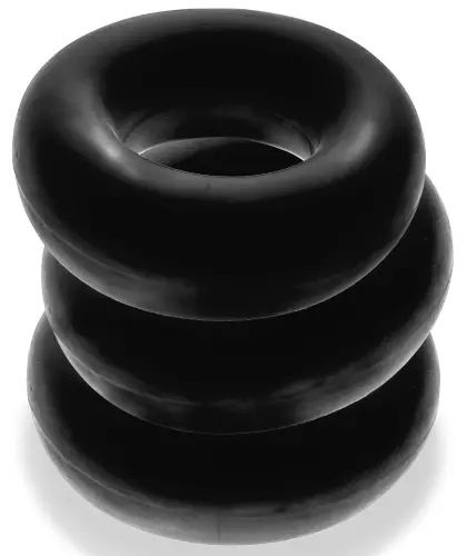3er Set Fat Willy Cockringe Schwarz – 4/6