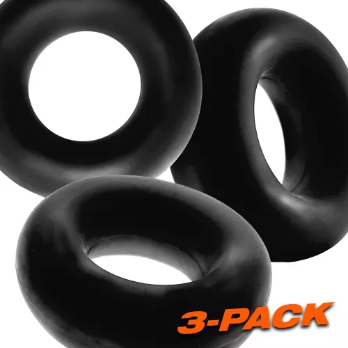 3er Set Fat Willy Cockringe Schwarz – 6/6