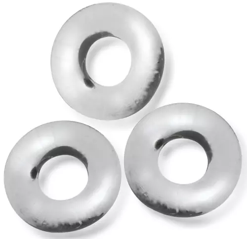 3er Set Fat Willy Cockringe Transparent – 1/6