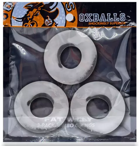 3er Set Fat Willy Cockringe Transparent – 2/6