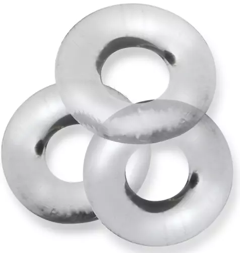3er Set Fat Willy Cockringe Transparent – 4/6