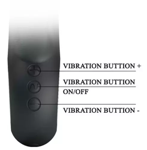 Vibromasseur Ansel Pretty Love 16cm Zwart – 5/6