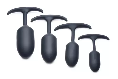 Buttplug aus Silikon Hitters L 14 x 4,5cm - Gewicht 250gr – 13/17