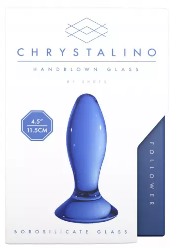 Glasplugs Follower Blau 9 x 3.5cm – 4/6