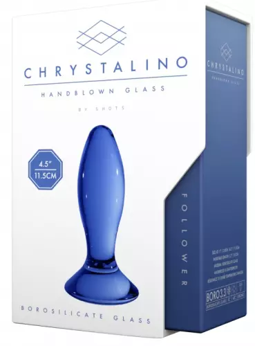 Glasplugs Follower Blau 9 x 3.5cm – 5/6