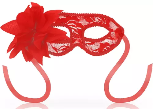 Maske OHMAMA Spitze und rote Blume – 1/2