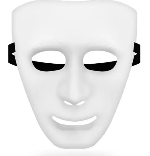 Herrengesichtsmaske Weiß – 2/2