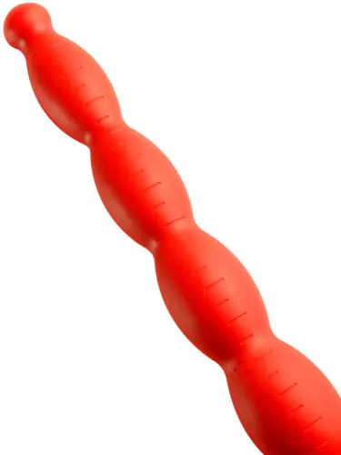 Langer Dildo Stretch Worm N2 - 40 x 4cm Rot – 3/5
