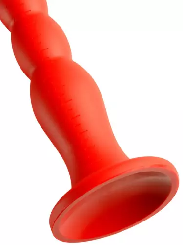 Langer Dildo Stretch Worm N2 - 40 x 4cm Rot – 5/5