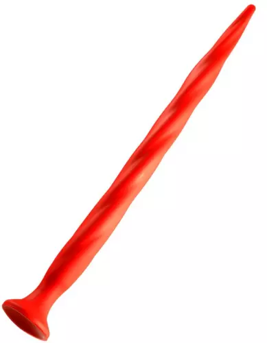 Langer Dildo Stretch Worm N3 - 48 x 3.7cm Rot – 1/5