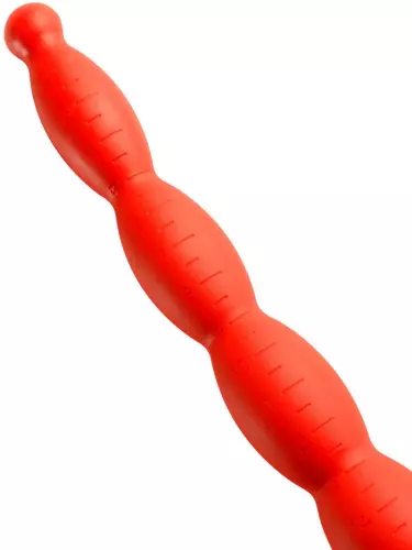 Langer Dildo Stretch Worm N4 - 50 x 5.2cm Rot – 3/5