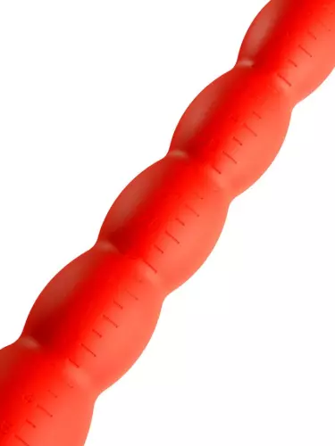 Langer Dildo Stretch Worm N4 - 50 x 5.2cm Rot – 4/5