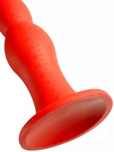 Langer Dildo Stretch Worm N4 - 50 x 5.2cm Rot – 5/5