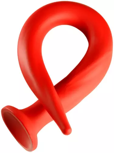 Langer Dildo Stretch Worm N5 - 64 x 5.2cm Rot – 2/5