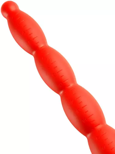Langer Dildo Stretch Worm N6 - 60 x 6cm Rot – 3/5