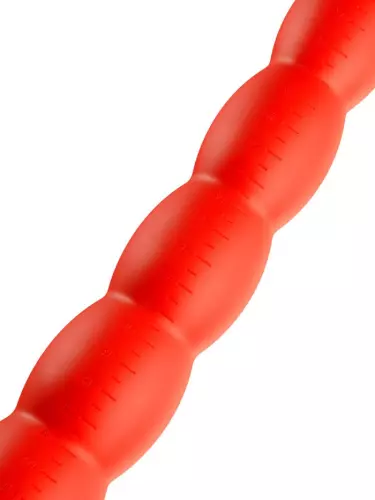 Langer Dildo Stretch Worm N6 - 60 x 6cm Rot – 4/5