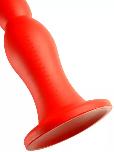 Langer Dildo Stretch Worm N6 - 60 x 6cm Rot – 5/5