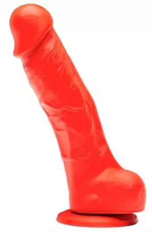 Silikon-Dildo Stretch N1 - 14 x 3.7cm Rot – 1/5
