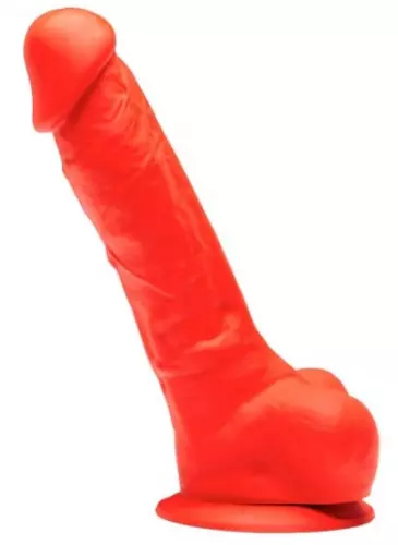 Silikon-Dildo Stretch N2 - 17 x 4.3cm Rot – 1/5