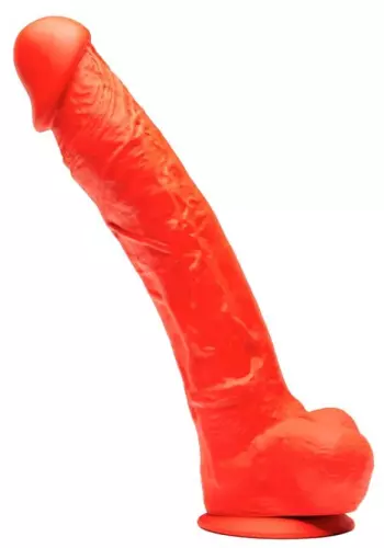 Dildo aus Silikon Stretch N6 - 26 x 5,8cm Rot – 1/5