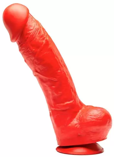 Dildo aus Silikon Stretch N5X - 27 x 8cm Rot – 1/5