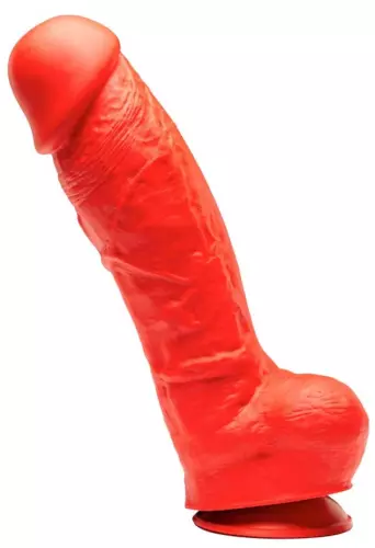 Dildo aus Silikon Stretch N5XX - 27 x 9cm Rot – 1/5