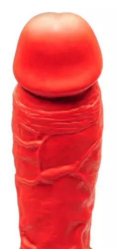 Dildo aus Silikon Stretch N5XX - 27 x 9cm Rot – 2/5