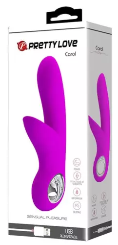 Vibrator Konijn Carol Pretty Love 19cm Violet – 2/5