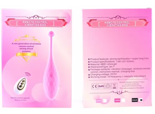 Vibro-ei Diamond Sex 9 x 3.2cm Roze – 2/4